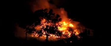 An image of the fertilizer plant explosion Wednesday. (Youtube screenshot)