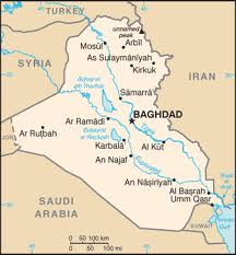 Map of Iraq (Creative Commons)