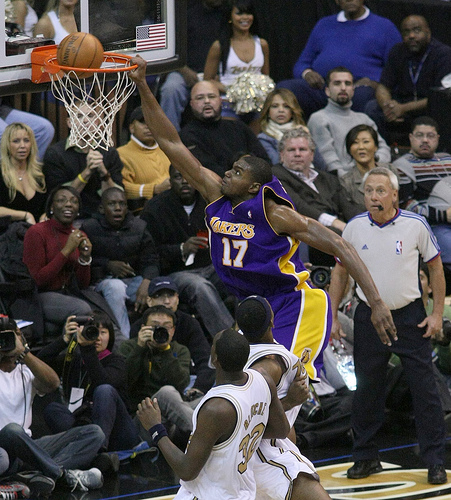 Despite flashes of dominance, the Lakers were not in Bynum's long-term future. (Keith Allison/Flickr) Despite flashes of dominance, the Lakers were not in Bynum's long-term future. (Keith Allison/Flickr)
