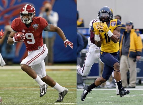 Amari Cooper and Kevin White are two of three Top 10 wideouts. (Twitter/SportsFaceoffs) 