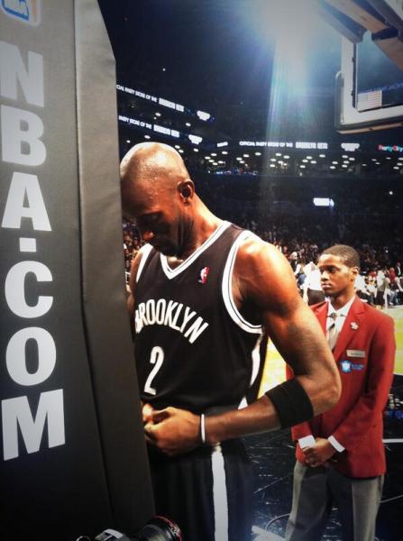 It's been a trying season for Kevin Garnett and the Nets. (Nets/Facebook)