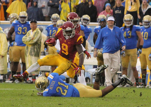 Marqise Lee doesn't have Matt Barkley in 2013, but has a legit shot for redemption from last year's game. (James Santelli/Neon Tommy)