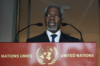 Annan arrived in Syria Monday to condemn last week's massacre, which claimed over 100 people. (Courtesy Creative Commons)