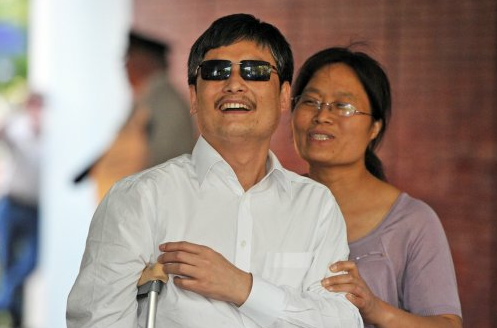 Chen and his wife said their priority is ensuring a smooth transition to the U.S. for their two young children(Courtesy Mladen Antonov, AFP / Getty Images)