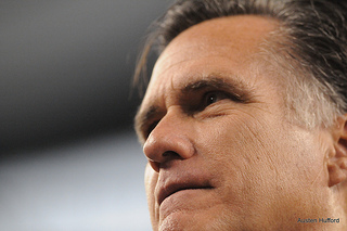 Romney's secretly taped remarks contradict his earlier statements on the Middle East. (Courtesy Creative Commons/ Austen Hufford)