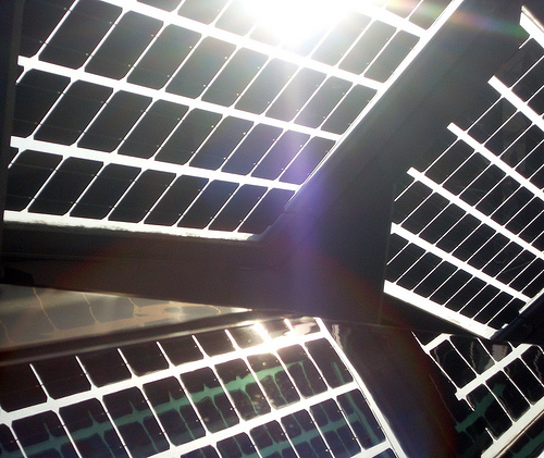 Solar panels (photo courtesy of Creative Commons).
