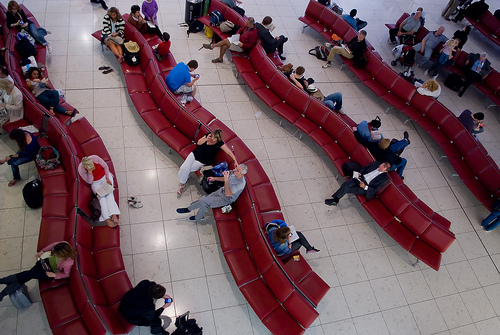 Gatwick Airport departure lounge in West Sussex, U.K. (Tim Peters/Creative Commons).
