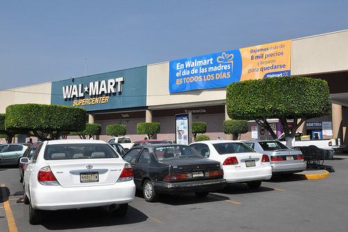 A Wal-Mart in Mexico City (photo courtesy of Creative Commons). A Wal-Mart in Mexico City (photo courtesy of Creative Commons).