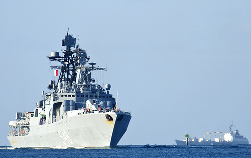 The Russian navy Udaloy-class destroyer RFS Admiral Panteleyev (BPK 548) arrives at Pearl Harbor to participate in the Rim of the Pacific (RIMPAC) exercise 2012 (Creative Commons). The Russian navy Udaloy-class destroyer RFS Admiral Panteleyev (BPK 548) arrives at Pearl Harbor to participate in the Rim of the Pacific (RIMPAC) exercise 2012 (Creative Commons).