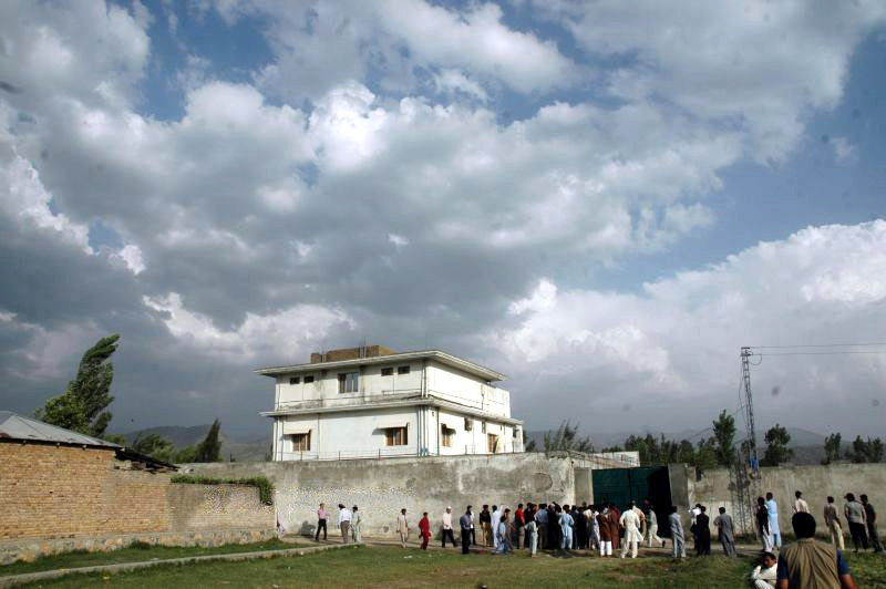 Osama bin Laden's compound (Photo by Sajjad Ali Qureshi, courtesy of Wikimedia Commons).