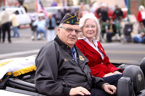 Sheriff Joe Arpaio at the Phoenix Veterans Day parade in Arizona last year. (Gage Skidmore/Flickr)