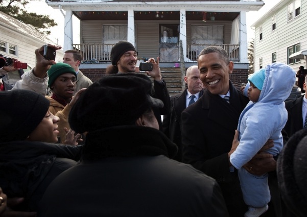 Obama during his Jan. 4 visit to Cleveland, Ohio. (Pete Souza/White House)