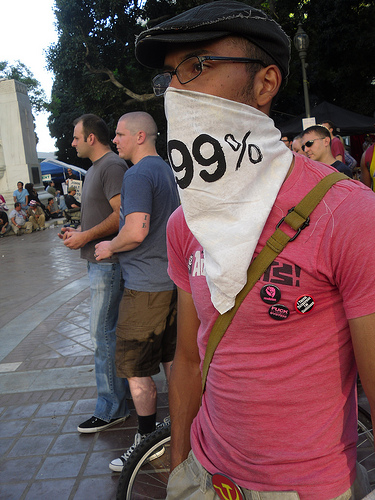 Occupiers will be supplied with cameras to document any repressive actions taken by the LAPD. (Neon Tommy) Occupiers will be supplied with cameras to document any repressive actions taken by the LAPD. (Neon Tommy)