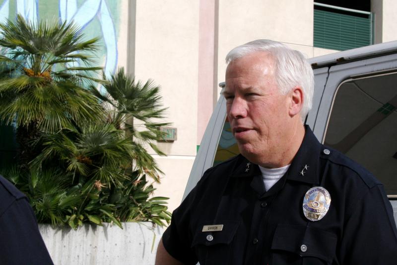 Deputy Chief Patrick Gannon of the LAPD's Southwest Division. (Agnus-Dei Farrant/Neon Tommy)
