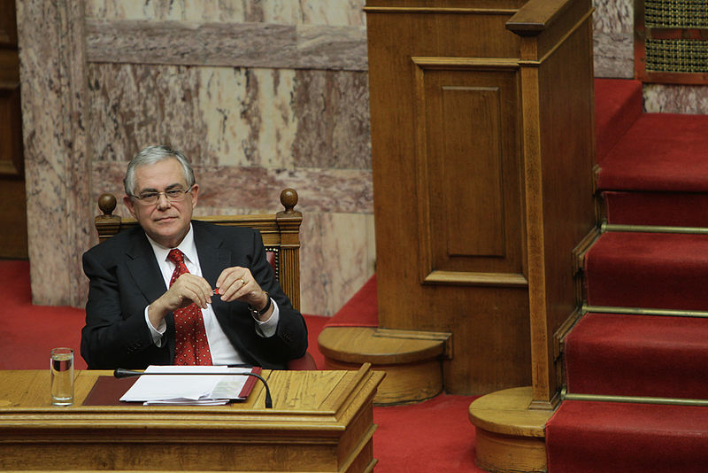 Prime Minister Lucas Papademos in November last year. (Wikimedia Commons)