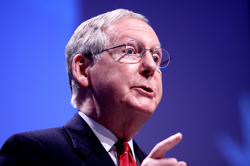 Senate Minority Leader Mitch McConnell, pictured here at CPAC last year. (Gage Skidmore/Flickr)
