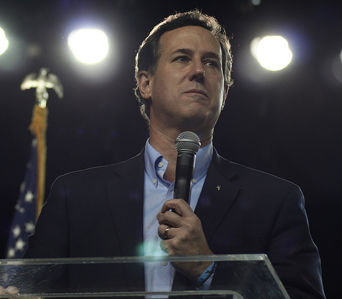 Rick Santorum has all but given up on finding success in April's contests. (Matt Wansley/Flickr)