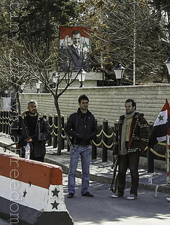 Syrian security forces in Damascus (Freedom House/Creative Commons)