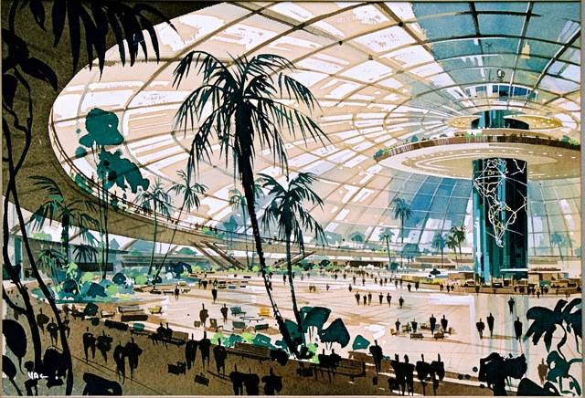 LAX Original Master Plan (Photo courtesy of Los Angeles World Airports Flight Path Learning Center) LAX Original Master Plan (Photo courtesy of Los Angeles World Airports Flight Path Learning Center)