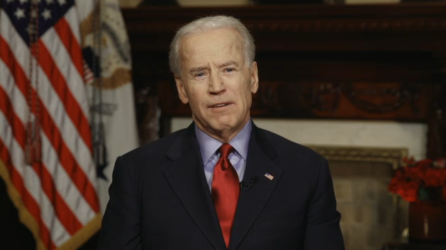 Vice President Joe Biden during the Fireside Hangout (Screenshot/www.whitehouse.gov)