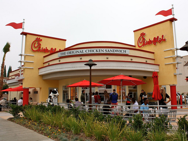 Chick-Fil-A in Hollywood. Image found on flickr. Owned by rudebigdog.