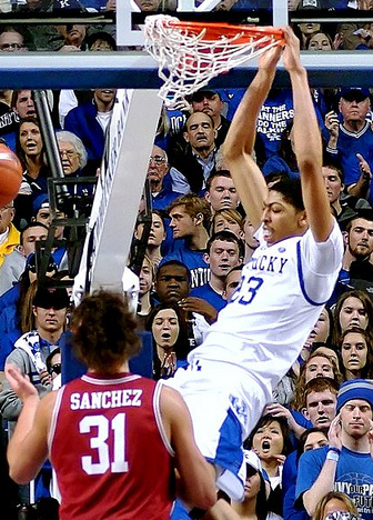 Anthony Davis played all 40 minutes in Kentucky's win. (Regina/Wikimedia Commons)
