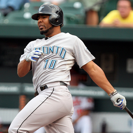 Toronto's Edwin Encarnacion and his 35 RBIs are for real. (Keith Allison/Creative Commons)