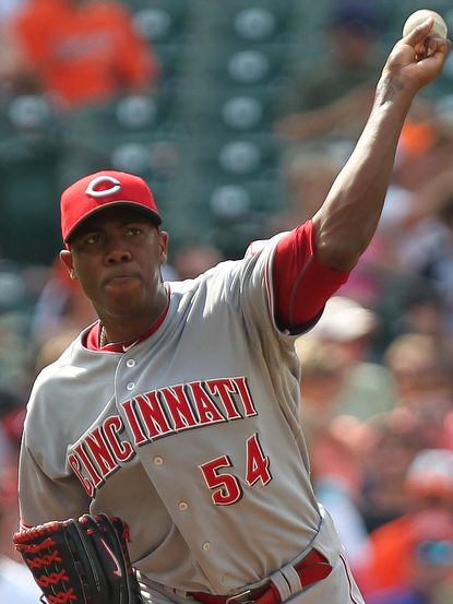 Aroldis Chapman has been as lights-out as can be in the closing role. (Keith Allison/Creative Commons)