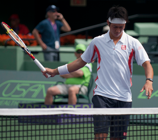 Nishikori lost to Rafael Nadal in straight sets on March 27, but his future is bright. (VadimK/Creative Commons) Nishikori lost to Rafael Nadal in straight sets on March 27, but his future is bright. (VadimK/Creative Commons)