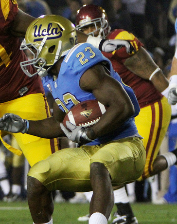 Saturday will be senior running back Johnathan Franklin's last chance to beat USC. (Shotgun Spratling/Neon Tommy)