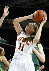 Harberts, USC's leading scorer, attemped just six field goals Friday night. (Shotgun Spratling/Neon Tommy)