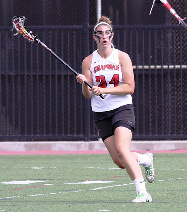 Louisville transfer Victoria Wilkinson leads the Panthers with 28 goals. (Larry Newman/Chapman Athletics)