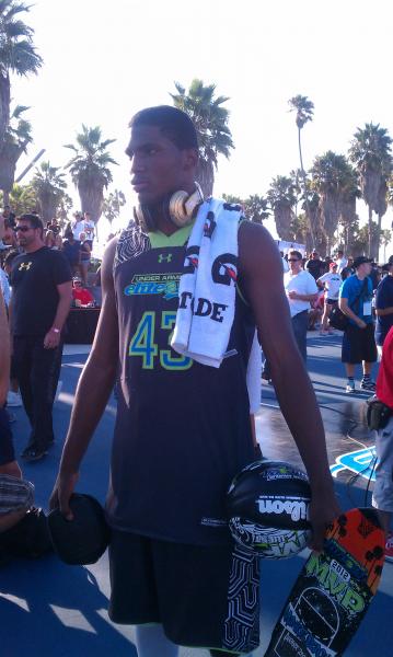 Justise Winslow out of Houston also took home MVP honors. (Salomon Fuentes/Neon Tommy)