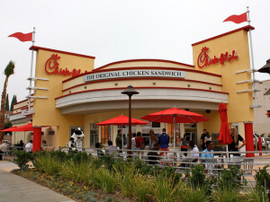 Chick-fil-A is rethinking its contributions to anti-gay groups. (rudebigdog/Flickr)
