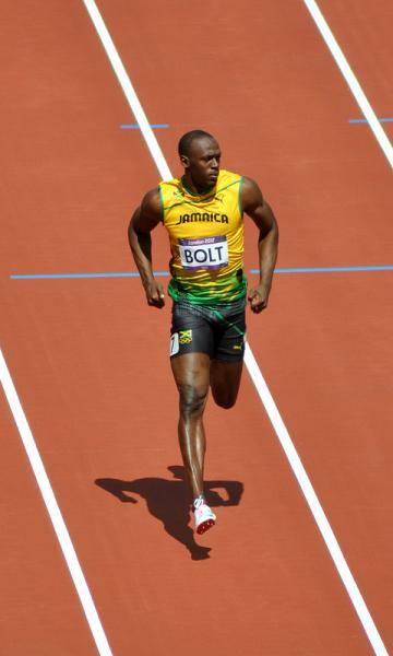 Usain Bolt excited fans with flare and substance in London. (davespilbrow/Creative Commons)