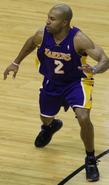 Derek Fisher's glory days as a Laker recently came to an abrupt end (Keith Allison / Wikimedia Commons)
