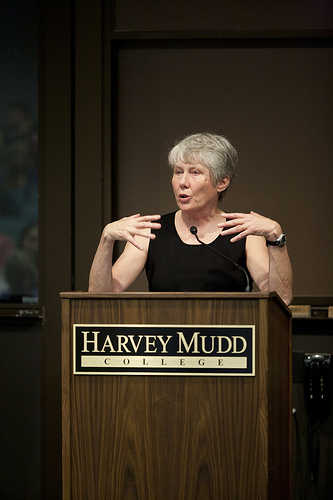 Maria Klawe at Harvey Mudd College (Creative Commons).