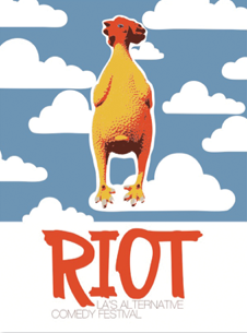 Riot postcard (Rusty Kugler & Jenifer Reeser).