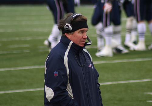 Bill Belichick and the Patriots may be left out of the playoffs, and in the cold, this winter. (steveglass/Flickr)