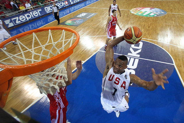 Russell Westbrook and the U.S. threw a hammer down on Argentina. (FIBA World/Creative Commons)