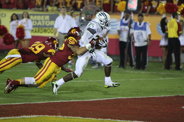 USC's defense hasn't looked this porous since the Trojans lost to Oregon in 2012. (Scott Enyeart/Neon Tommy)