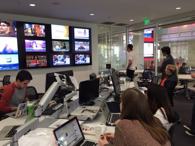 Media Center students take in the Signing Day action.