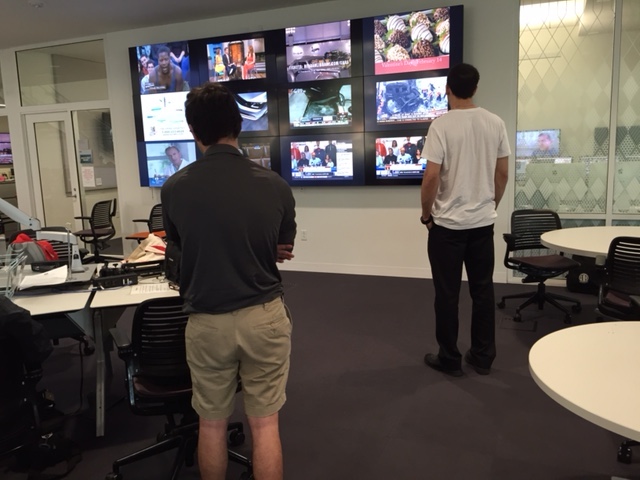 Media Center students take in Signing Day action.