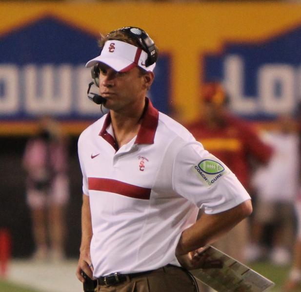 Lane Kiffin will be calling the offensive plays in 2013, he announced Friday. (Wikimedia Commons)