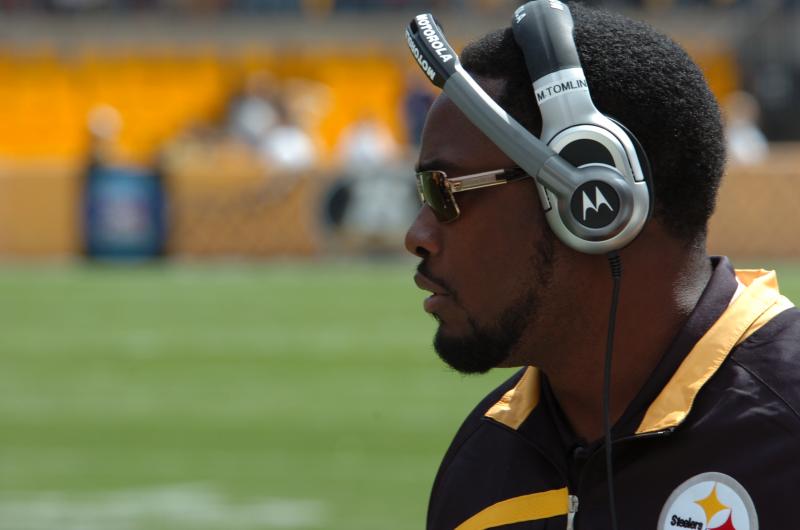 Mike Tomlin is looking for answers...and healthy offensive players! (Wikimedia Commons)