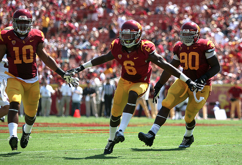 (L to R) Hayes Pullard, Josh Shaw, George Uko (Kevin Tsukii/Neon Tommy)