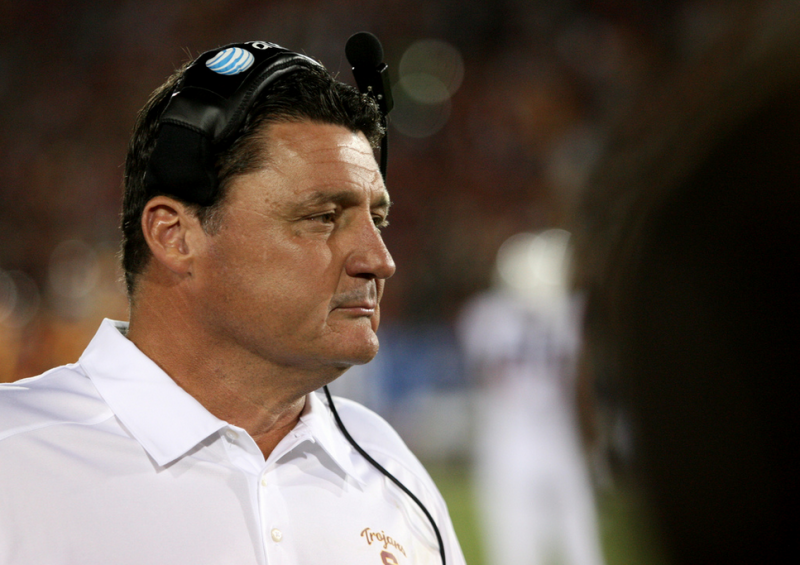 Ed Orgeron (Kevin Tsukii/Neon Tommy) Ed Orgeron (Kevin Tsukii/Neon Tommy)