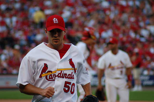 Adam Wainwright has always been clutch in the postseason. (Herkie/Creative Commons)