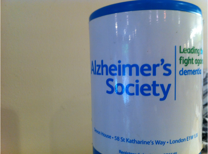 Alzheimer's Fundraising Jar (HowardLake/Flickr)