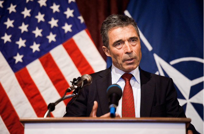 NATO secretary-general Rasmussen (DVIDSHUB/Flickr)